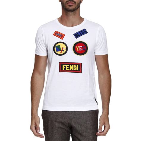 fendi t shirt mens white|fendi t shirt i offer.